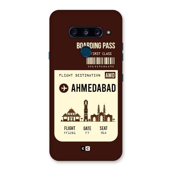 Ahmedabad Boarding Pass Back Case for LG  V40 ThinQ